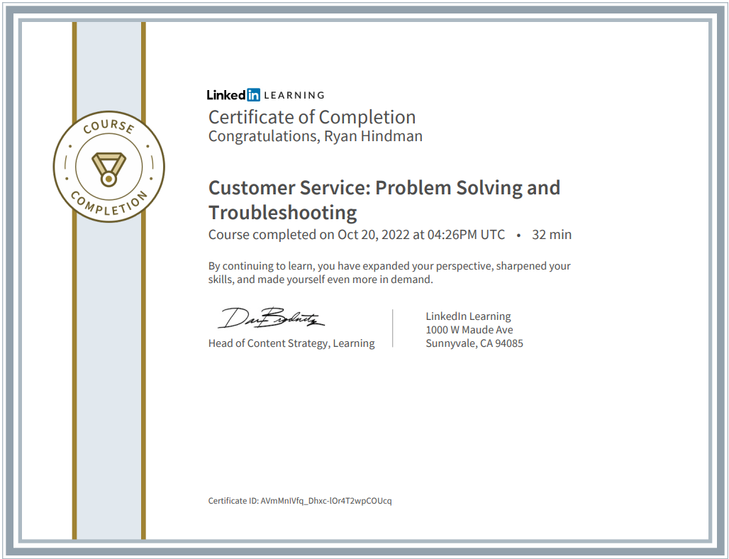 Customer Service Problem Solving and Troubleshooting